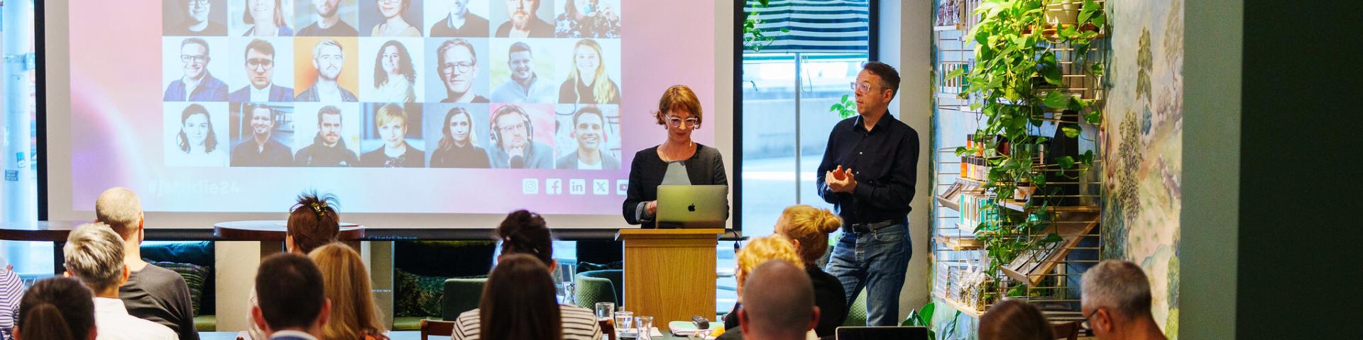 Social Media Gipfel vom 5. Juni 2024 in Zürich zum Thema Journalist:innen im Web
